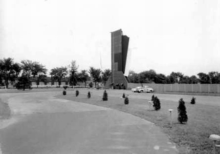 East Side Drive-In Theatre - Screen And Driveway - Photo From Rg (newer photo)